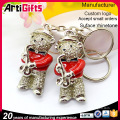 Gold plated cheap custom keychain manufacturer in china